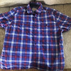 VINTAGE ITALIA C. 1958 Casual‎ Button Front Shirt Plaid   Sz S